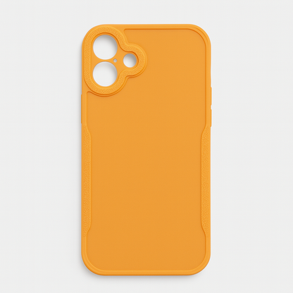 Cover Monk - Premium Soft Silicone Back Cover for iPhone 14 – Shockproof Slim Protective Case (Orange)