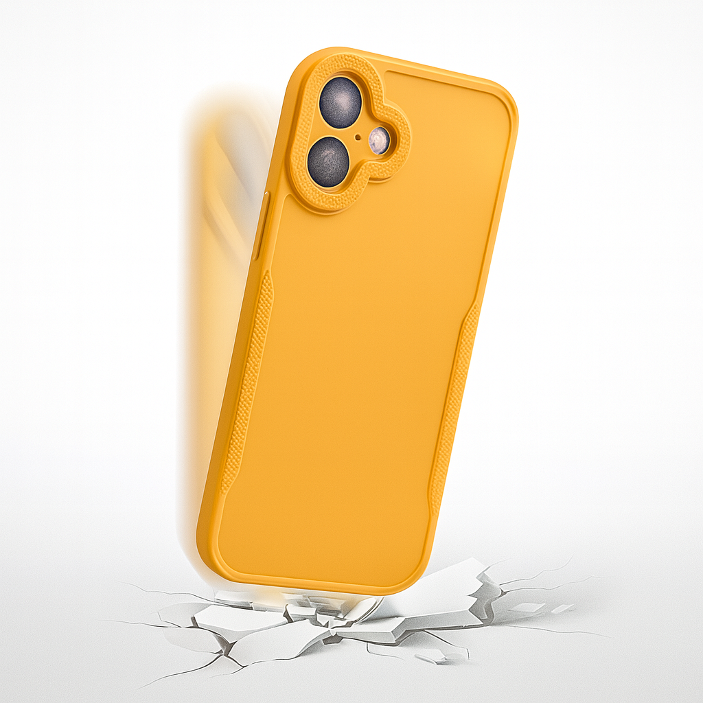 Cover Monk - Premium Soft Silicone Back Cover for iPhone 14 – Shockproof Slim Protective Case (Orange)