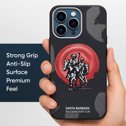 iPhone 16 Pro Polo Design Premium Back Cover (Navi Blue)