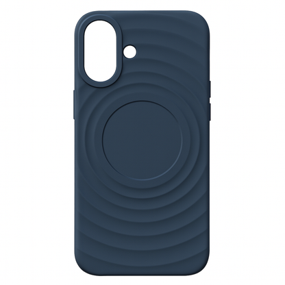 Cover Monk - Premium Silicone Magnetic Back Cover Case with Grip Ring – Black