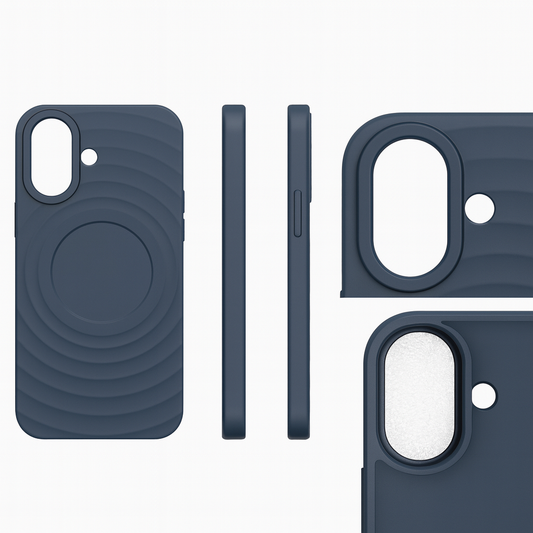 Cover Monk - Premium Silicone Magnetic Back Cover Case with Grip Ring – Black