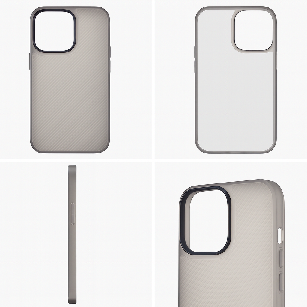 Cover Monk - Slim Textured Rugged Phone Case — Matte Grip, Camera Protection IP15