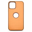 iPhone 12 Premium Logo Cut Design Case – Yellow