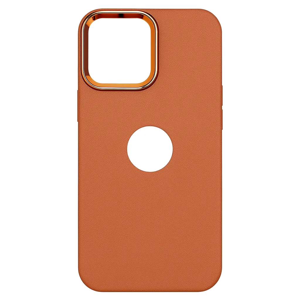 iPhone 16 Pro Max Premium Leather Finish Case – Brown