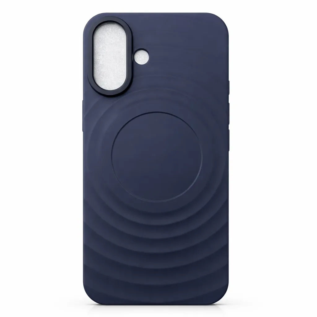 iPhone 16 MagSafe Silicone Mobile Cover – Navy
