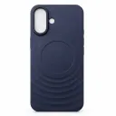 iPhone 16 MagSafe Silicone Mobile Cover – Navy