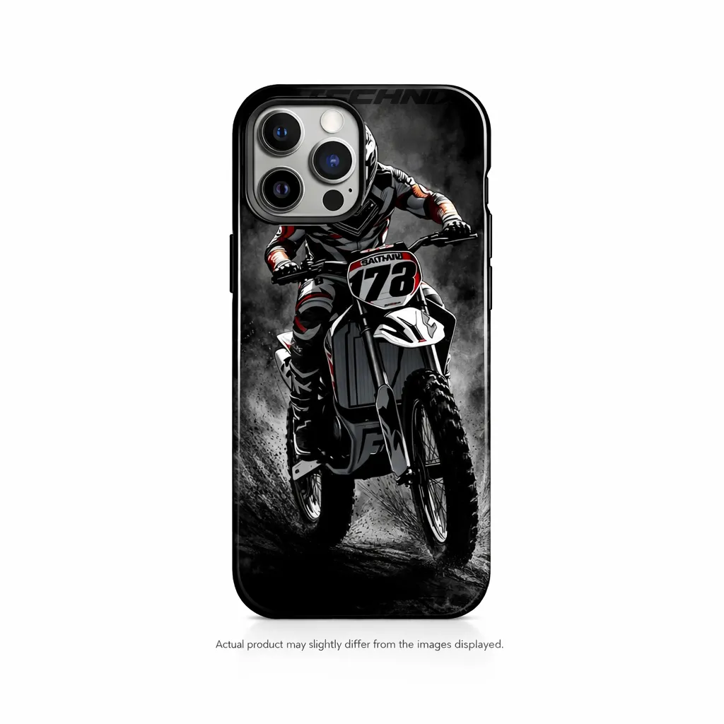 [BIKE-002] Motocross Racing Mobile Cover | Dirt Bike Rider Aesthetic Phone Case